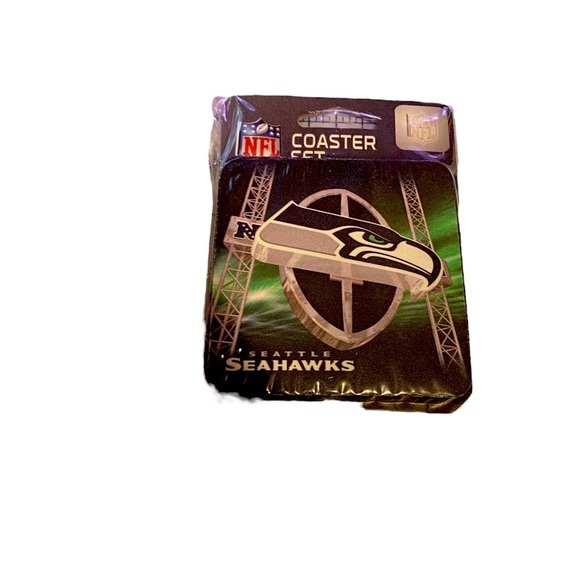 NFL Other - Seahawks Logo Vortex Sublimated coaster set (4)